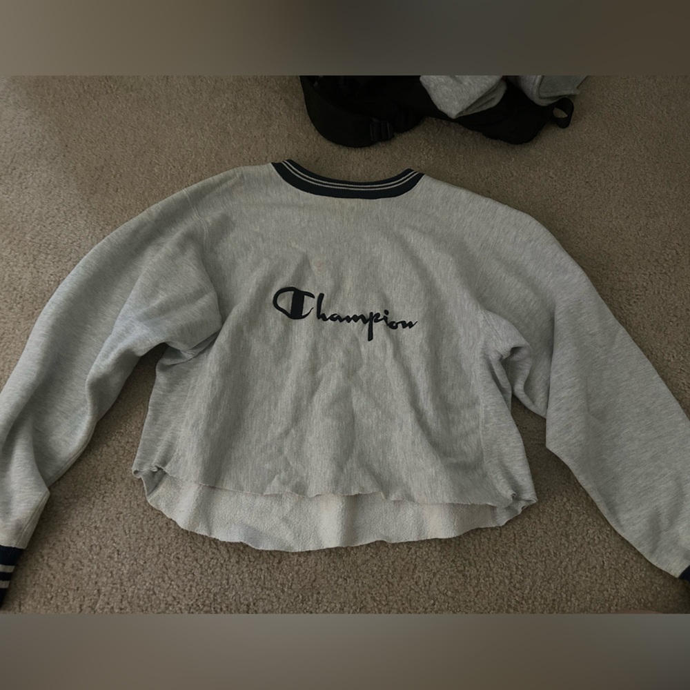 Vintage champion cropped sweatshirt